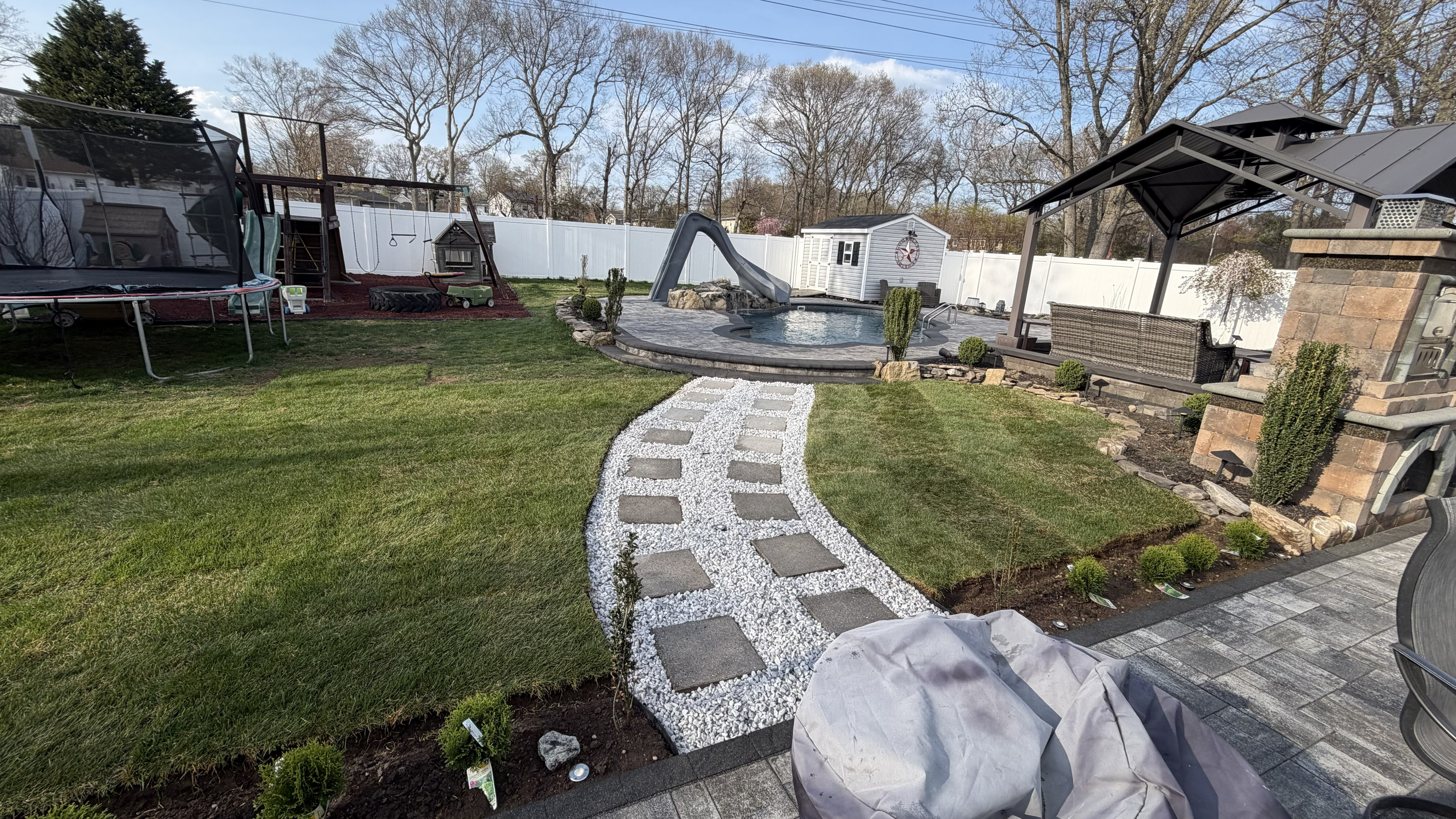 Landscaping work